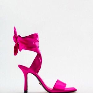 Zara lace up heels